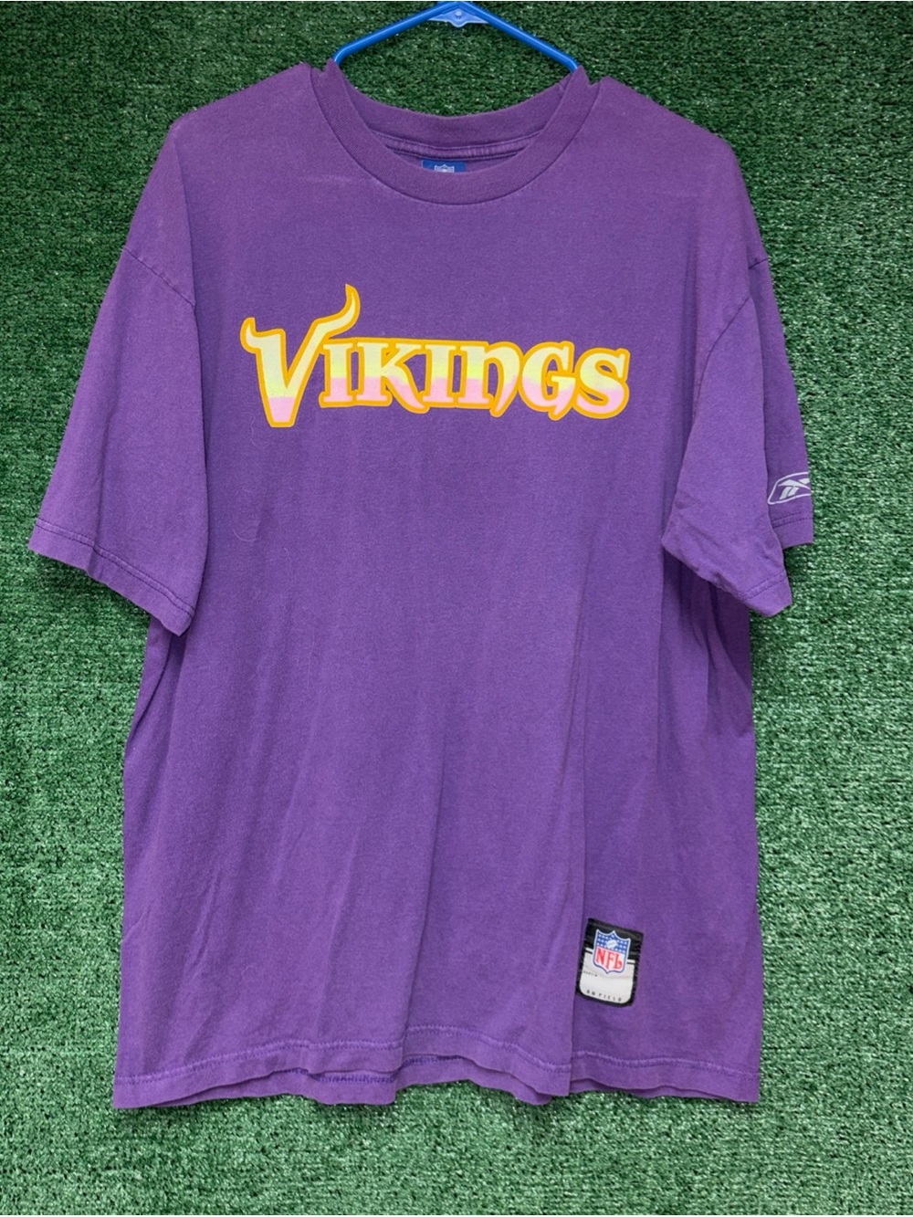 vintage Y2K Minnesota Vikings Purple Reebok Shirt L Reebok tag NFL
